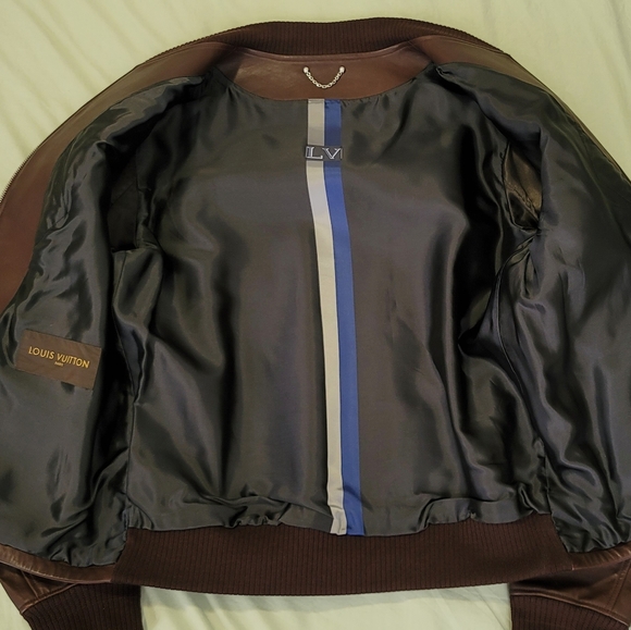 Louis Vuitton Leather Patch Blouson Biker Jacket - Picture 11 of 12